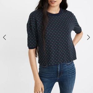 Madewell Cherry Jaquard Top